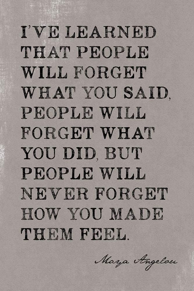 Using a quote to start your presentation, like this one from Maya Angelou, is a good way to get your audience thinking beyond the ordinary and begin to question their assumptions.